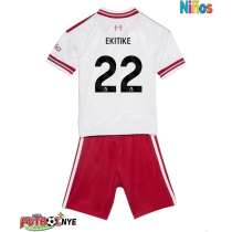 Camiseta Liverpool Hugo Ekitike #22 Visitante Equipación para niños 2026-27 manga corta (+ pantalones cortos)